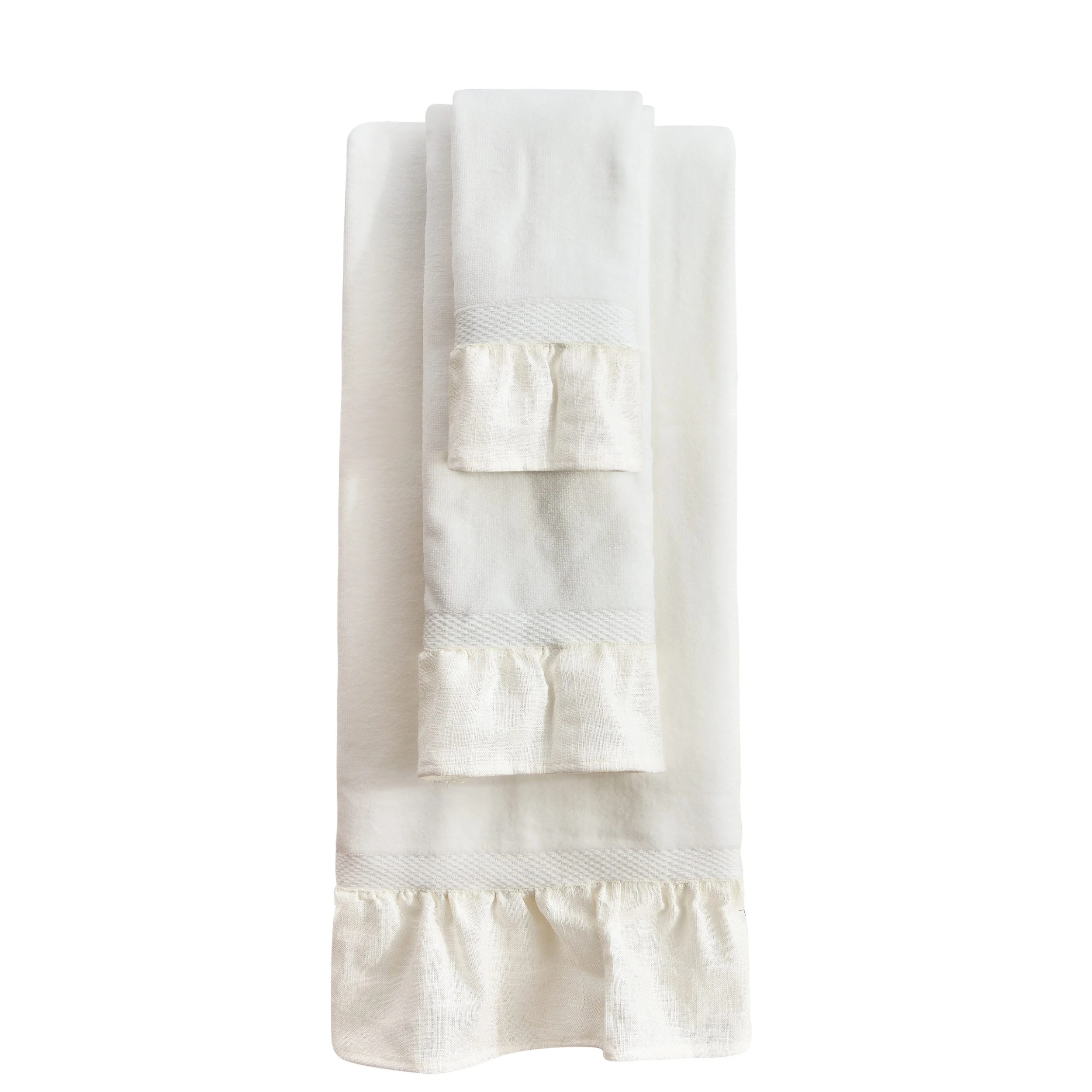 Brand new ???? HiEnd Accents Lily Towel Set, 3PC White ???? 6 Brand new ???? HiEnd Accents Lily Towel Set, 3PC White ???? - Image 4