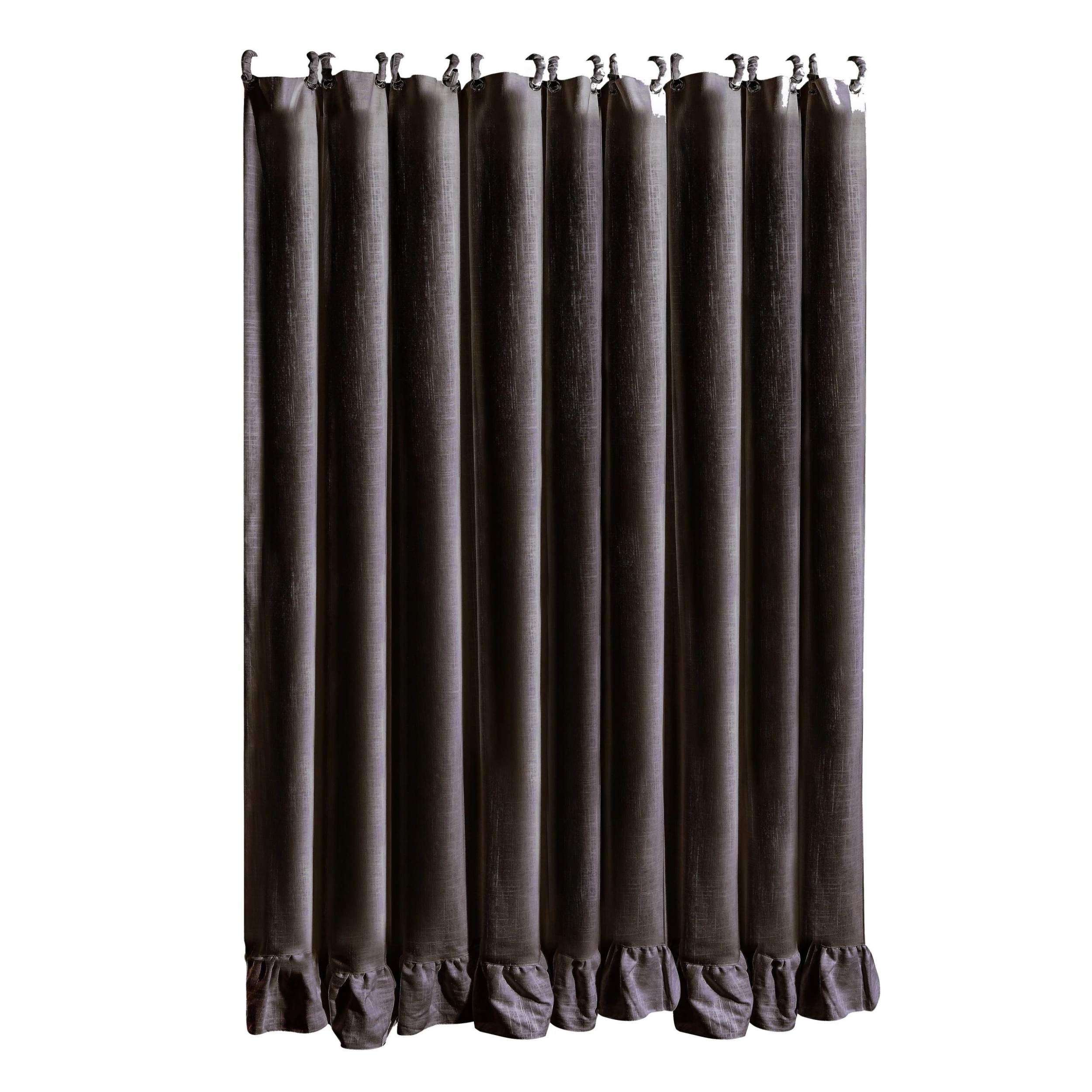 Budget ???? HiEnd Accents Lily Washed Linen Ruffled Shower Curtain, 72"x72" Slate ✨ 3 Budget ???? HiEnd Accents Lily Washed Linen Ruffled Shower Curtain, 72"x72" Slate ✨