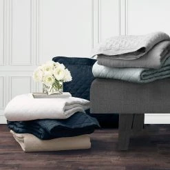 Cheapest ⭐ HiEnd Accents Linen Cotton Diamond Quilt Set, 3PC Seaglass ???? -HiEnd Accents shop HiEnd Accents Linen Quilt Set2C Full Queen Gray