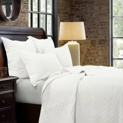 Cheapest ⭐ HiEnd Accents Linen Cotton Diamond Quilt Set, 3PC Seaglass ???? -HiEnd Accents shop HiEnd Accents Linen Quilt Set2C Full Queen Gray 4