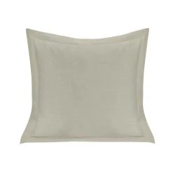 Buy ???? HiEnd Accents Luna Single Flanged Washed Linen Pillow, 20"x20" Gray ????