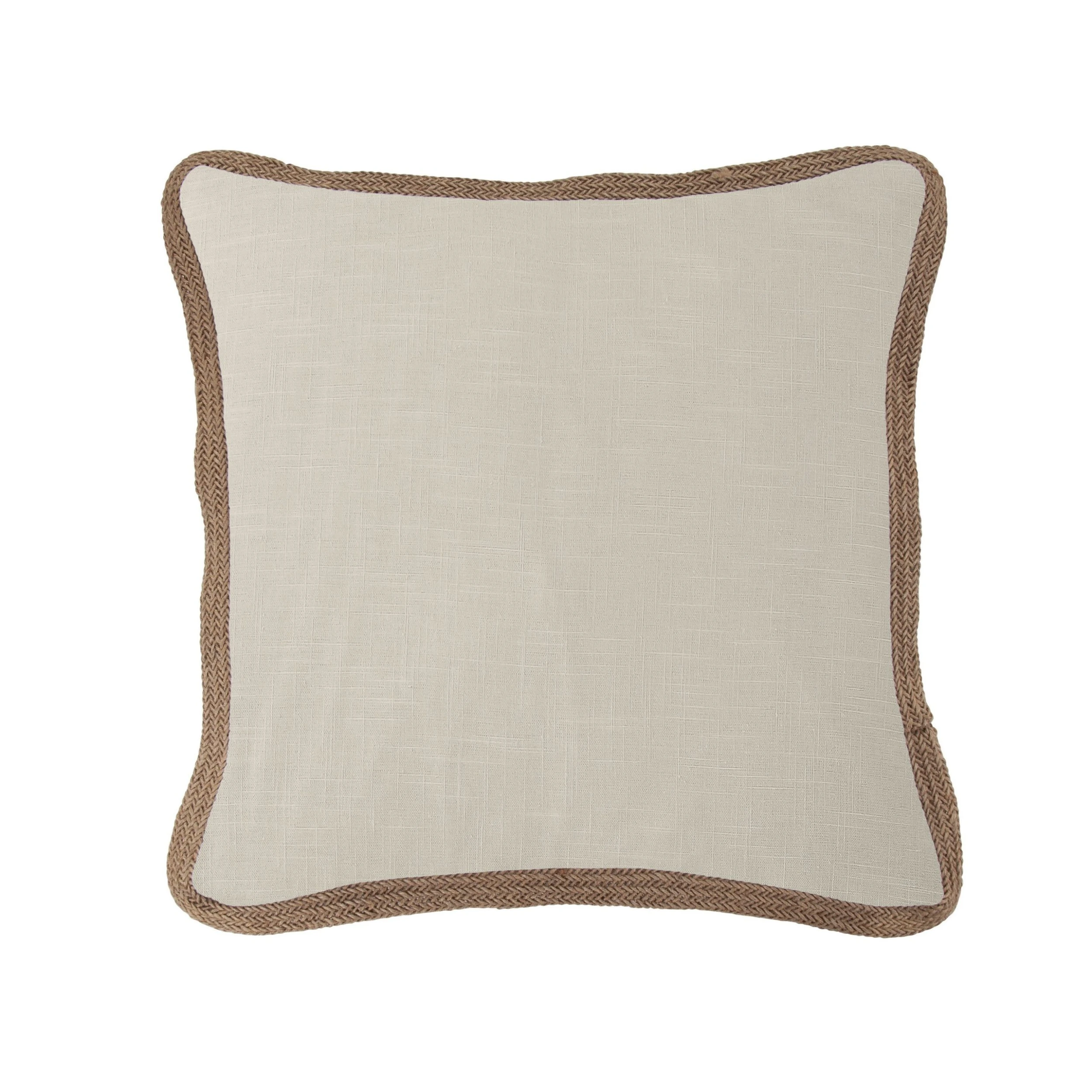 Best deal ???? HiEnd Accents Luna Washed Linen Jute Trimmed Pillow, 20"x20" White ✨ 4 Best deal ???? HiEnd Accents Luna Washed Linen Jute Trimmed Pillow, 20"x20" White ✨ - Image 2