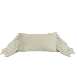 Brand new ⌛ HiEnd Accents Luna Washed Linen Long Ruffled Pillow, 16"x26" White ⭐ -HiEnd Accents shop HiEnd Accents Luna Washed Linen Long Ruffled Pillow2C 1622x2622 4