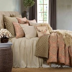 New ???? HiEnd Accents Luna Washed Linen Tasseled Square Pillow, 18"x18" Slate ???? -HiEnd Accents shop HiEnd Accents Luna Washed Linen Tasseled Square Pillow2C 1822x1822 2