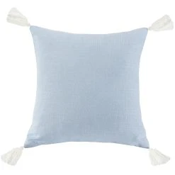 New ???? HiEnd Accents Luna Washed Linen Tasseled Square Pillow, 18"x18" Slate ???? -HiEnd Accents shop HiEnd Accents Luna Washed Linen Tasseled Square Pillow2C 1822x1822 7