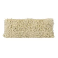 Cheap ???? HiEnd Accents Mongolian Faux Fur Lumbar Pillow, 14"x36" Blush ???? -HiEnd Accents shop HiEnd Accents Mongolian Faux Fur Lumbar Pillow2C 1422x3622 2