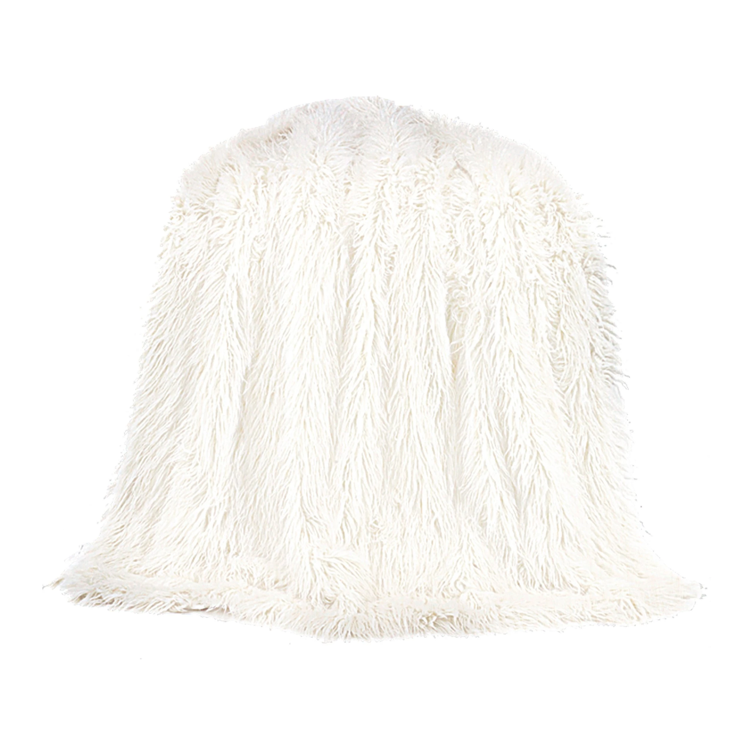 Best deal ???? HiEnd Accents Mongolian Faux Fur Throw Blanket, 50"x60" White ✔️ 9 Best deal ???? HiEnd Accents Mongolian Faux Fur Throw Blanket, 50"x60" White ✔️ - Image 7
