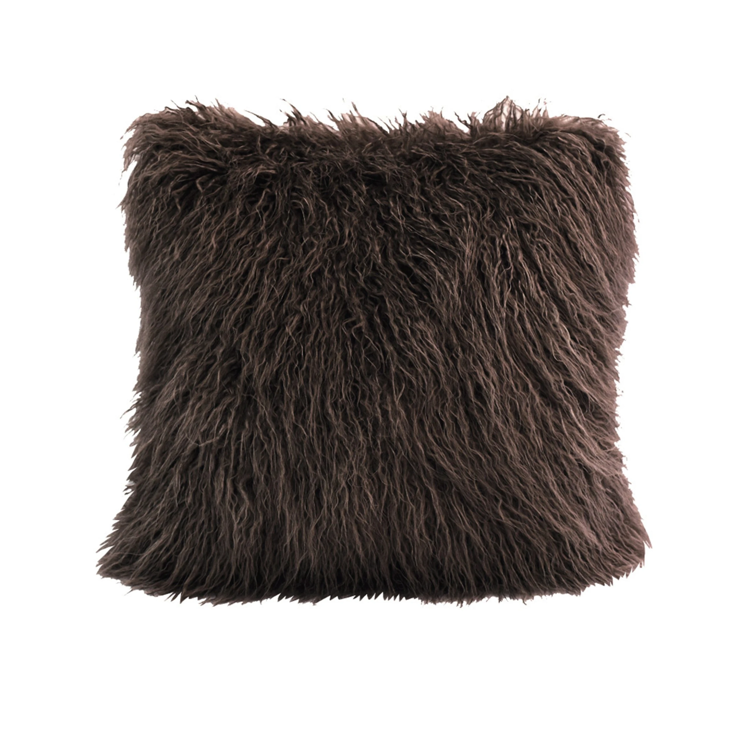 Best Sale ???? HiEnd Accents Mongolian Faux Fur Throw Pillow, 18"x18" White ⭐ 4 Best Sale ???? HiEnd Accents Mongolian Faux Fur Throw Pillow, 18"x18" White ⭐ - Image 2