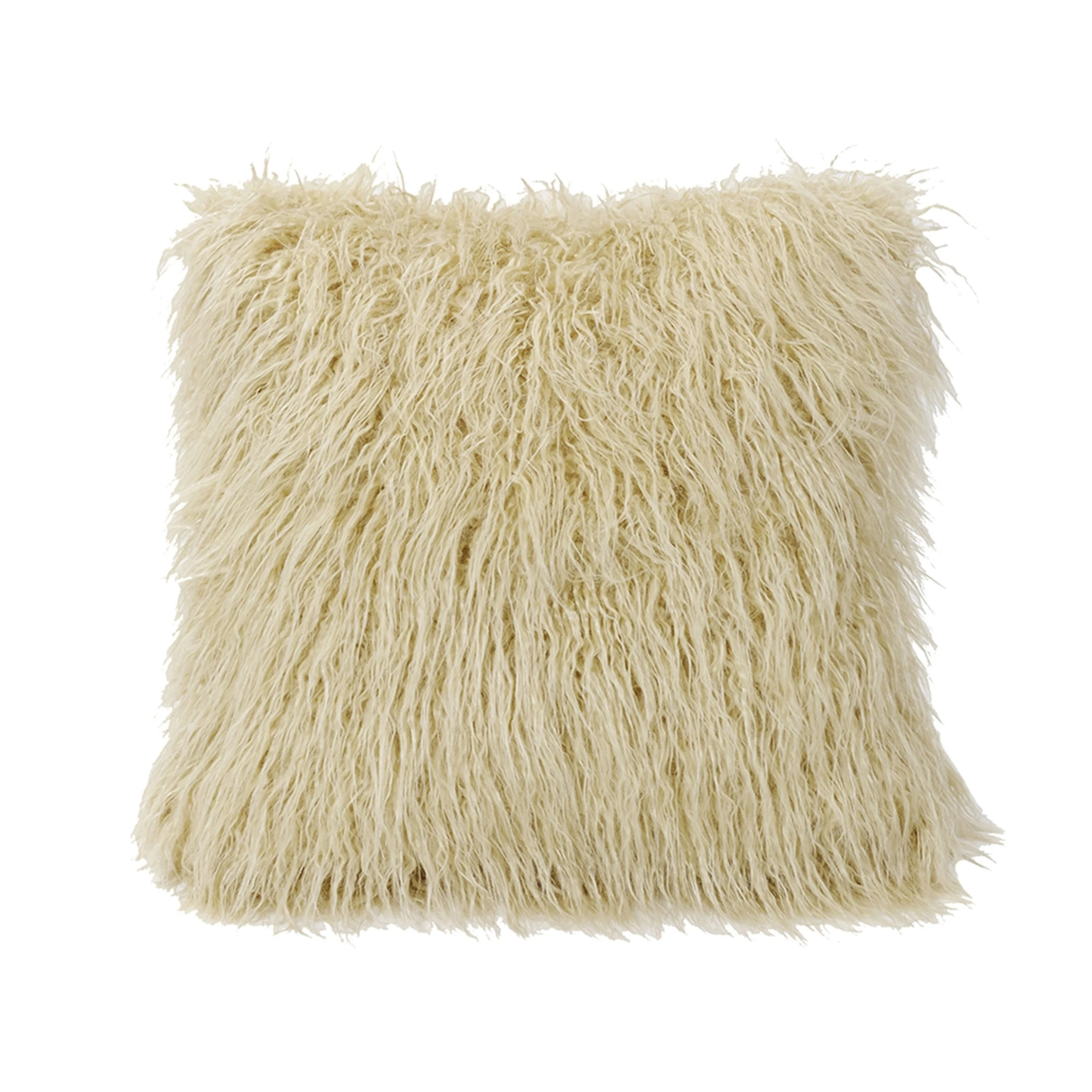 Best Sale ???? HiEnd Accents Mongolian Faux Fur Throw Pillow, 18"x18" White ⭐ 6 Best Sale ???? HiEnd Accents Mongolian Faux Fur Throw Pillow, 18"x18" White ⭐ - Image 4