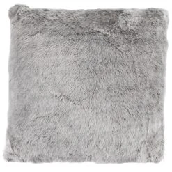 Cheap ???? HiEnd Accents Oversized Grey Faux Artic Bear Pillow, 22x22 ????