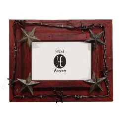 Best deal ???? HiEnd Accents Painted Distressed Wood W/Barbwire & Stars (Ea) ????