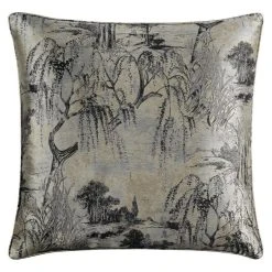 Flash Sale ???? HiEnd Accents Pastoral Jacquard Euro Sham, 27"x27" Champagne ????