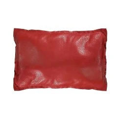 Wholesale ???? HiEnd Accents Red Pebble Leather Pillow, 16"x24" ⭐