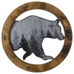 Best Sale ???? HiEnd Accents Round Bear Wall Décor ????