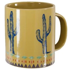 Best reviews of ???? HiEnd Accents Rustic Cactus Border 4 Piece Mug Set ????