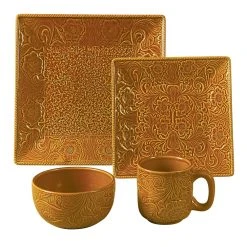 Outlet ???? HiEnd Accents Savannah Ceramic Dinnerware Set, 16PC Turquoise ???? -HiEnd Accents shop HiEnd Accents Savannah 16 piece Dinnerware Set df7955e4 9e5c 4ca8 8556 2c5a866be177 1000