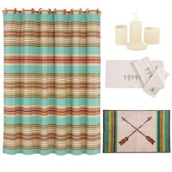 Promo ???? HiEnd Accents Serape 21 Piece Bath Collection ????