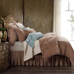 Promo ???? HiEnd Accents Stella Faux Silk Velvet Duvet Cover Set, 3PC Stone ✨ -HiEnd Accents shop HiEnd Accents Stella Faux Silk Velvet Duvet Cover Set2C 3PC 7