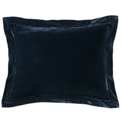 Coupon ???? HiEnd Accents Stella Faux Silk Velvet Flanged Dutch Euro Pillow, 27"x39" Slate ⭐ -HiEnd Accents shop HiEnd Accents Stella Faux Silk Velvet Flanged Dutch Euro Pillow2C 2722x3922 7