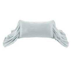 Hot Sale ???? HiEnd Accents Stella Faux Silk Velvet Long Ruffled Pillow, 14"x26" Fern Green ???? -HiEnd Accents shop HiEnd Accents Stella Faux Silk Velvet Long Ruffled Pillow2C 1422x2622 5