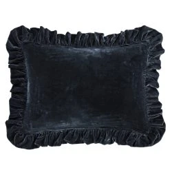 Hot Sale ???? HiEnd Accents Stella Faux Silk Velvet Ruffled Dutch Euro Pillow, 27"x39" Dusty Rose ???? -HiEnd Accents shop HiEnd Accents Stella Faux Silk Velvet Ruffled Dutch Euro Pillow2C 2722x3922 10