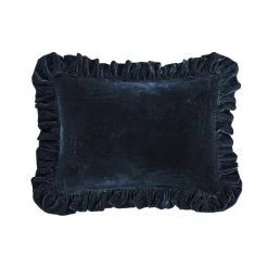 Flash Sale ???? HiEnd Accents Stella Faux Silk Velvet Ruffled Oblong Pillow, 16"x21" Green Ochre ✔️ -HiEnd Accents shop HiEnd Accents Stella Faux Silk Velvet Ruffled Oblong Pillow2C 1622x2122 7