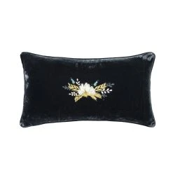 Promo ???? HiEnd Accents Stella Western Floral Embroidered Faux Silk Velvet Pillow Midnight Blue ???? 10 Promo ???? HiEnd Accents Stella Western Floral Embroidered Faux Silk Velvet Pillow Midnight Blue ???? -HiEnd Accents shop HiEnd Accents Stella Western Floral Embroidered Faux Silk Velvet Pillow 3