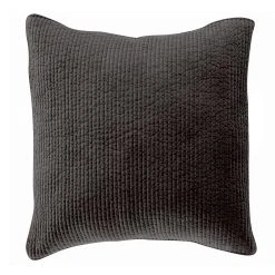 Deals ⭐ HiEnd Accents Stonewashed Cotton Velvet Quilted Euro Sham Fern Green ????