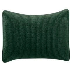 Best deal ✨ HiEnd Accents Stonewashed Cotton Velvet Quilted Pillow Sham Fern Green ❤️ -HiEnd Accents shop HiEnd Accents Stonewashed Cotton Velvet Quilted Pillow Sham 9