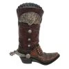 Cheapest ???? HiEnd Accents Tooled Cowboy Boot Vase ????