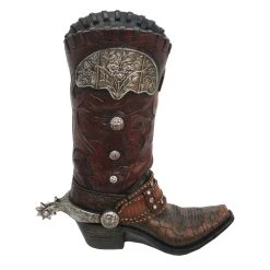 Cheapest ???? HiEnd Accents Tooled Cowboy Boot Vase ????