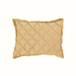Outlet ???? HiEnd Accents Velvet Diamond Quilted Boudoir Pillow, 12"x16" Gold ???? -HiEnd Accents shop HiEnd Accents Velvet Diamond Quilted Boudoir Pillow2C 1222x1622 5