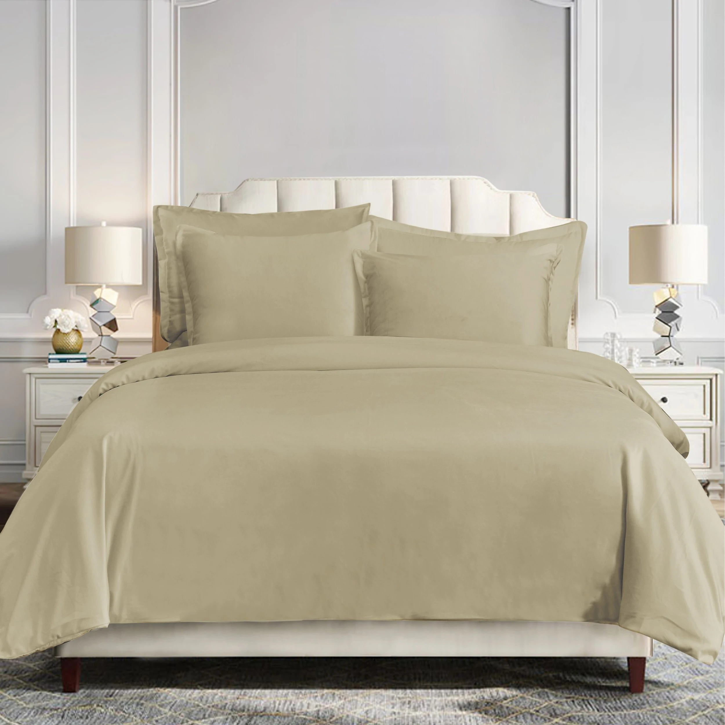 Flash Sale ???? HiEnd Accents Velvet Flanged Euro Sham, 27"x27" Oatmeal ???? 4 Flash Sale ???? HiEnd Accents Velvet Flanged Euro Sham, 27"x27" Oatmeal ???? - Image 2