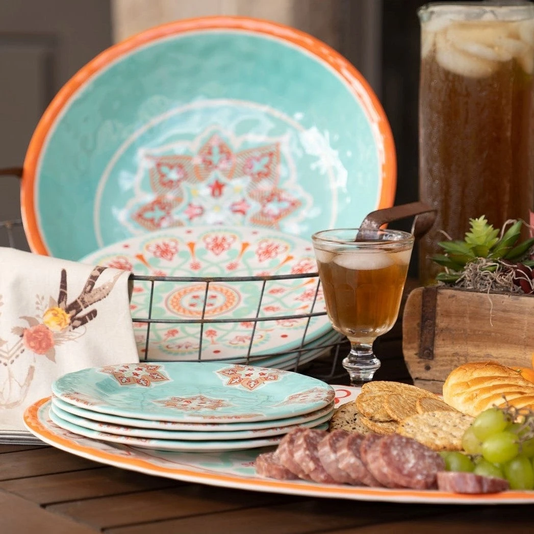 Best Sale ???? HiEnd Accents Western Melamine 10 Piece Set ???? 4 Best Sale ???? HiEnd Accents Western Melamine 10 Piece Set ???? - Image 2