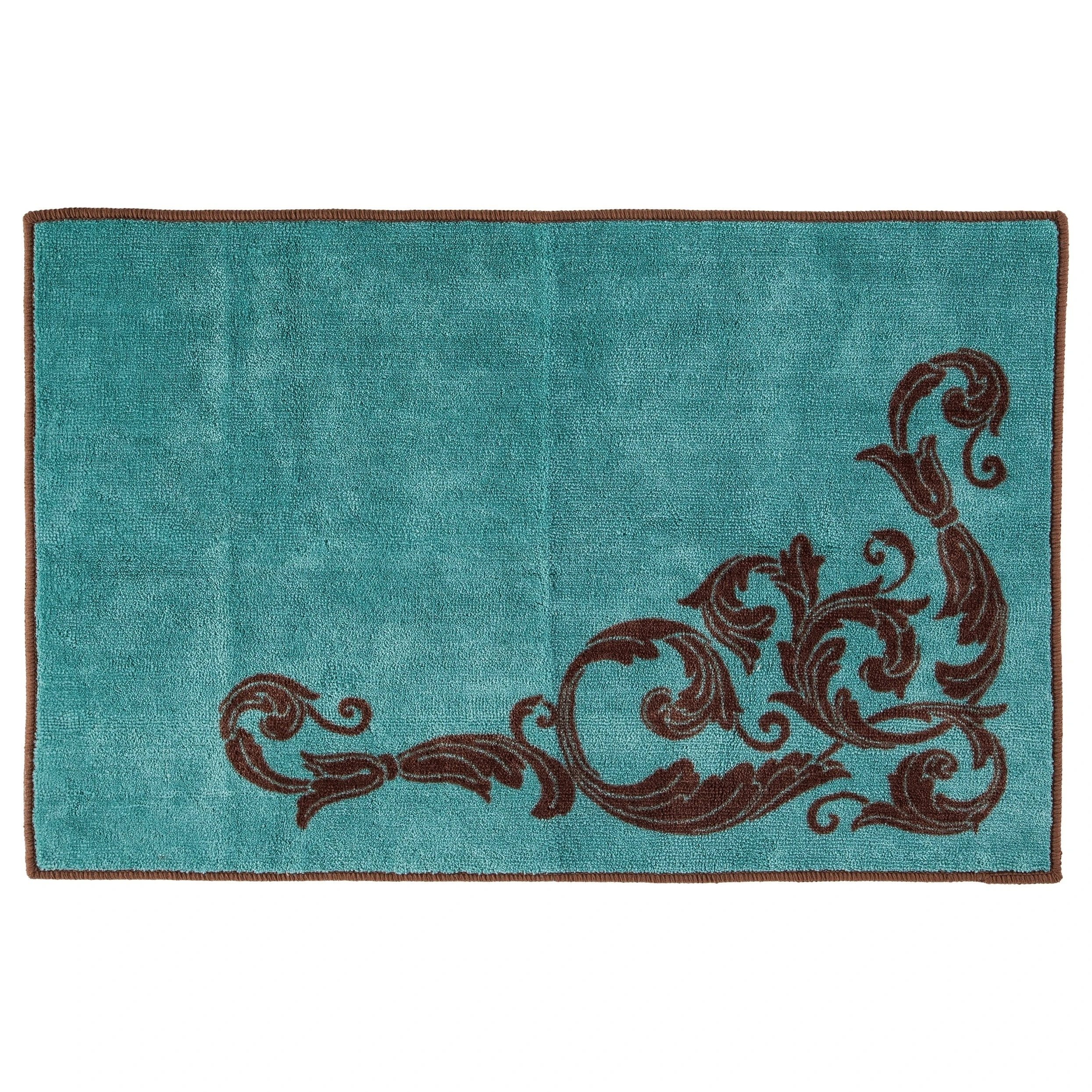Brand new ✔️ HiEnd Accents Wyatt Rug, 24x36 Turquoise ???? 3 Brand new ✔️ HiEnd Accents Wyatt Rug, 24x36 Turquoise ????