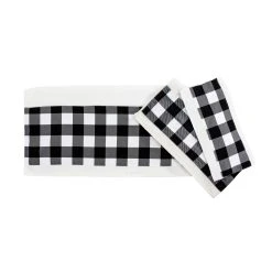 Best deal ???? HiEnd AccentsCamille Black Buffalo Check Towel Set, 3PC ????