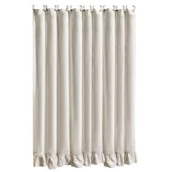 Budget ???? HiEnd Accents Lily Washed Linen Ruffled Shower Curtain, 72"x72" Slate ✨ 7 Budget ???? HiEnd Accents Lily Washed Linen Ruffled Shower Curtain, 72"x72" Slate ✨ -HiEnd Accents shop Lily Washed Linen Ruffled Shower Curtain 1