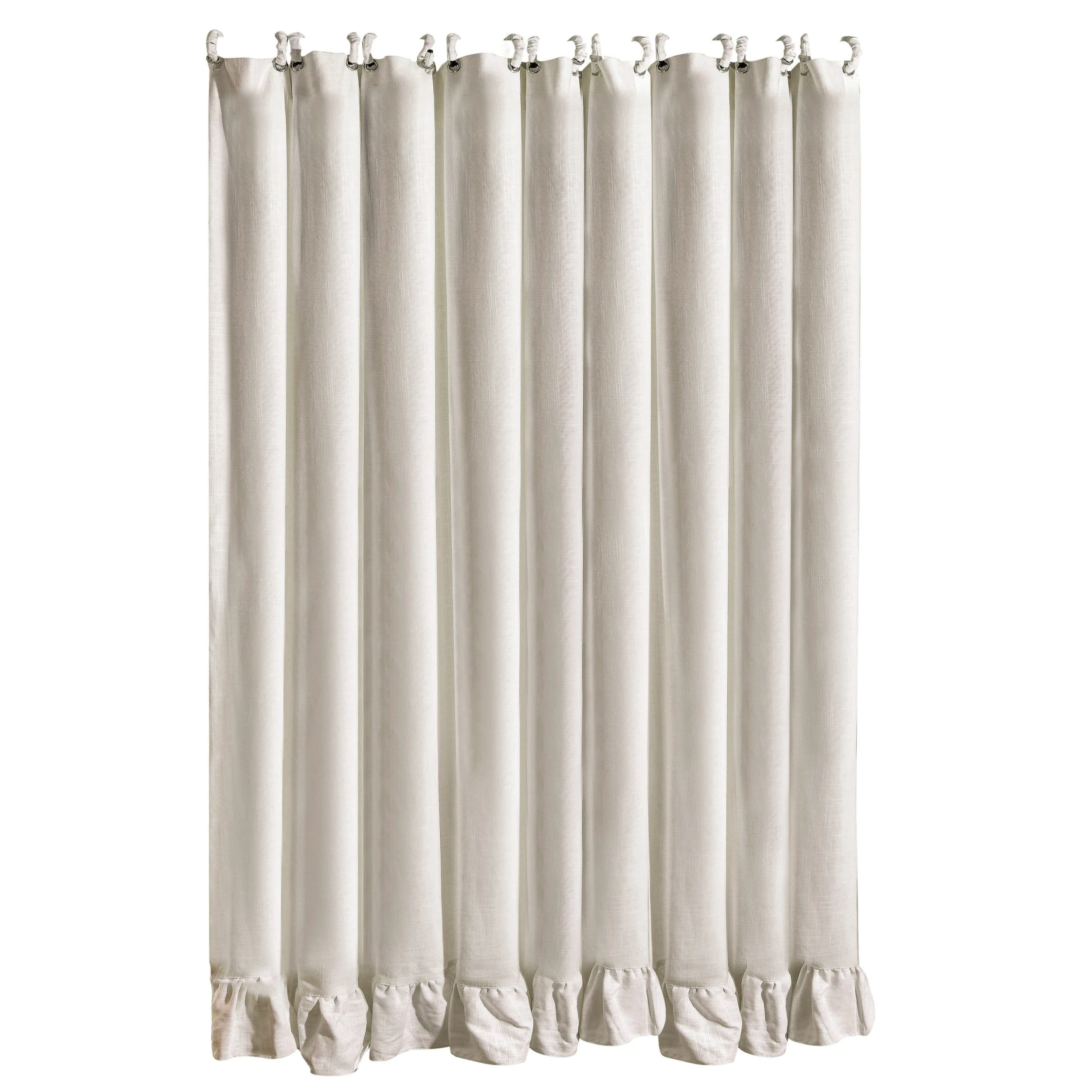 Budget ???? HiEnd Accents Lily Washed Linen Ruffled Shower Curtain, 72"x72" Slate ✨ 5 Budget ???? HiEnd Accents Lily Washed Linen Ruffled Shower Curtain, 72"x72" Slate ✨ - Image 3