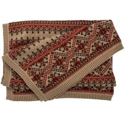 Buy ???? HiEnd Accents Lodge Fair Isle Knit Throw, 50x60 ⌛