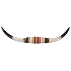 Best Pirce ???? HiEnd Accents 36-inch Serape Wrapped Resin Longhorn Wall Sculpture ????