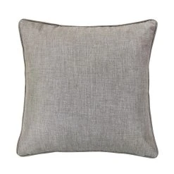 Promo ⌛ HiEnd Accents Carmen Solid Taupe Faux Linen Euro Sham, 27" X 27" ????