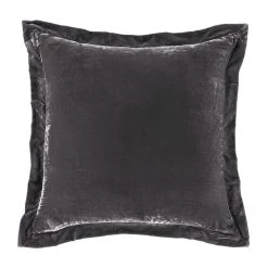 Hot Sale ???? HiEnd Accents Stella Faux Silk Velvet Flanged Euro Sham, 27"x27" Stone ???? -HiEnd Accents shop Stella Faux Silk Velvet Flanged Euro Sham